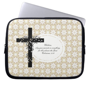 Colossians 3:20 Laptop or Netbook Carrier Sleeve