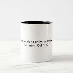 Colossians 3:23 Mug