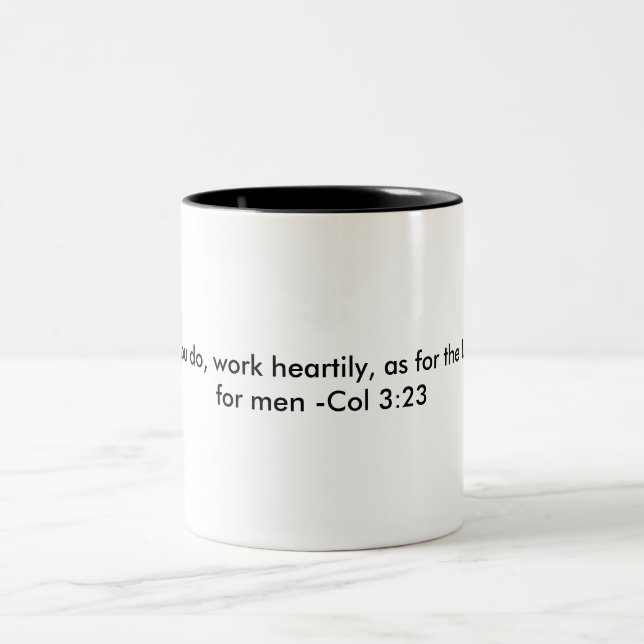 Colossians 3:23 Mug (Center)