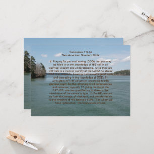 Colossians Complete Coverage Prayer Note Card