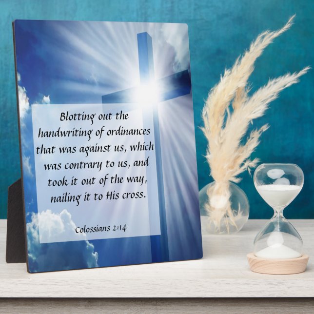 Colossiens 2:14 Plaque (Côté)