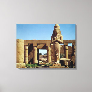 Colossus of Ramesses II: standing statue of Canvas Print