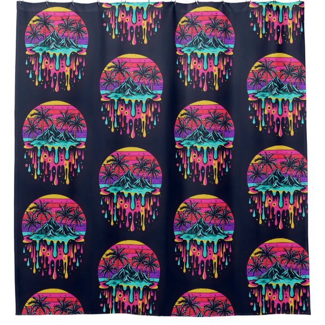 colotful drops tapestries nature Tapestry (Front)