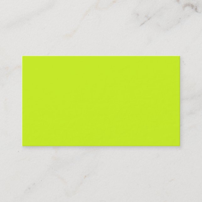 Colour 2  Neon Yellow Green Visual Tools Colour On Business Card (Front)