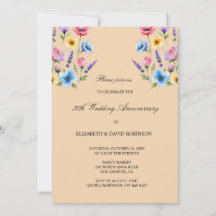 Colour 50th anniversary wedding anniversary