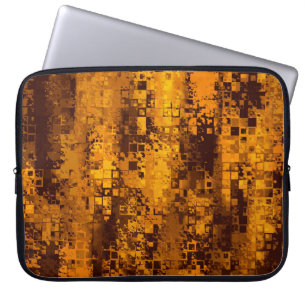 Colour abstract artifact pixel laptop sleeve