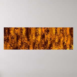 Colour abstract artifact pixel poster