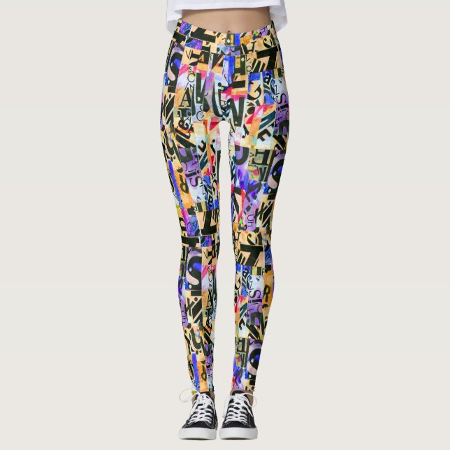 colour abstract avantacular leggings (Front)
