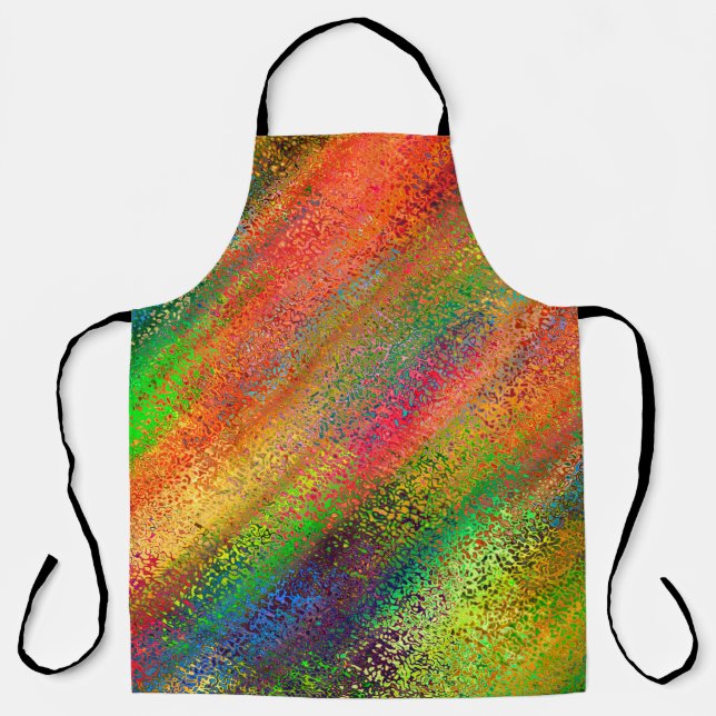Colour abstract background textures apron (Front)