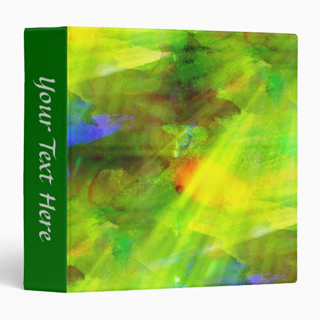 colour abstract seamless background green, yellow binder (Front/Spine)