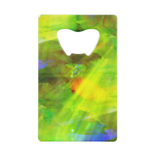 colour abstract seamless background green, yellow credit card bottle opener