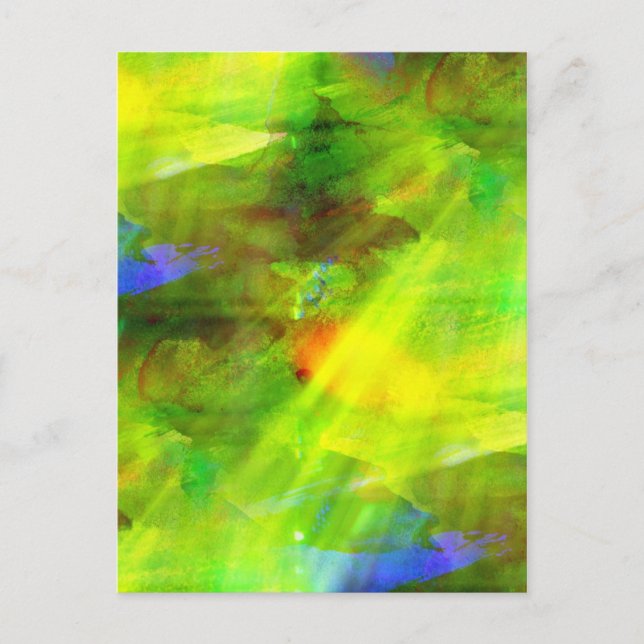 colour abstract seamless background green, yellow postcard (Front)