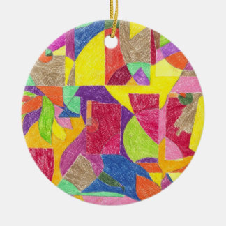 Colour Abstractions Ceramic Ornament