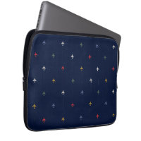 Colour Airplanes Dark Blue Patterns