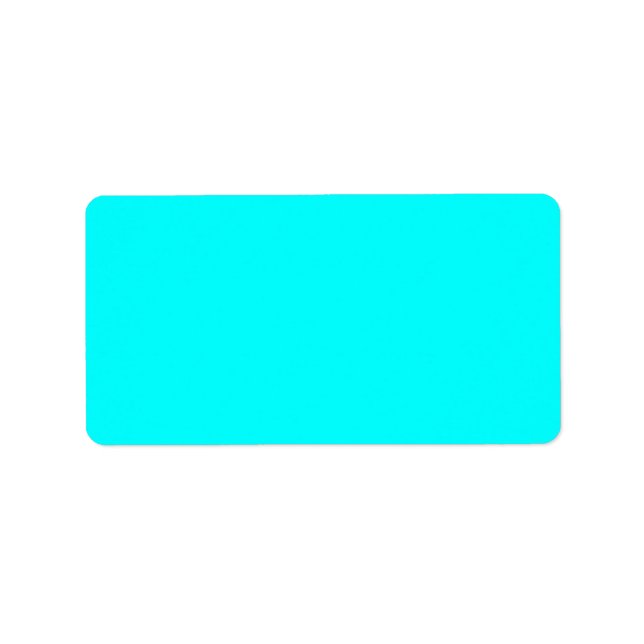 colour aqua / cyan label (Front)