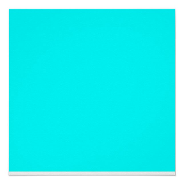 colour aqua cyan poster (Front)