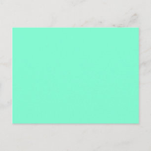 colour aquamarine postcard