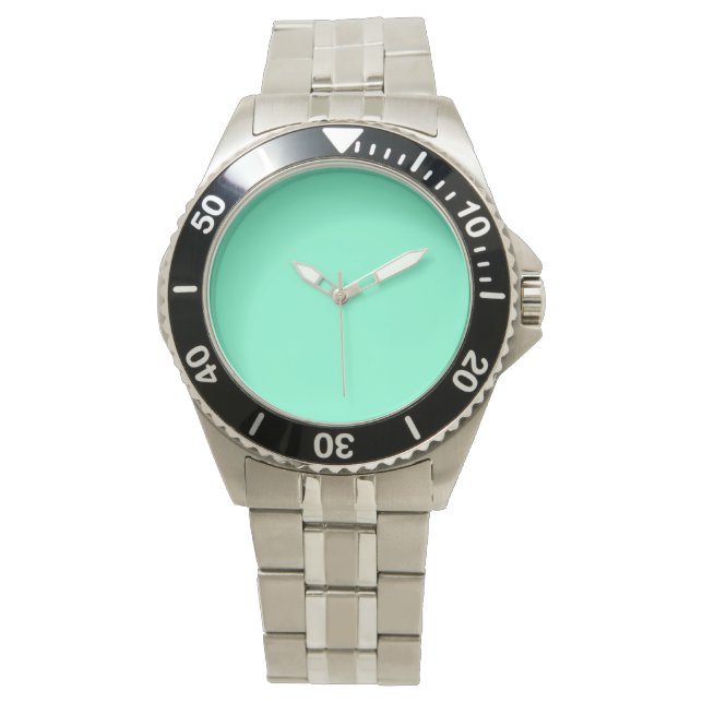 colour aquamarine watch (Front)