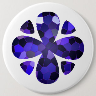Colour Art, Blue 6 Inch Round Button