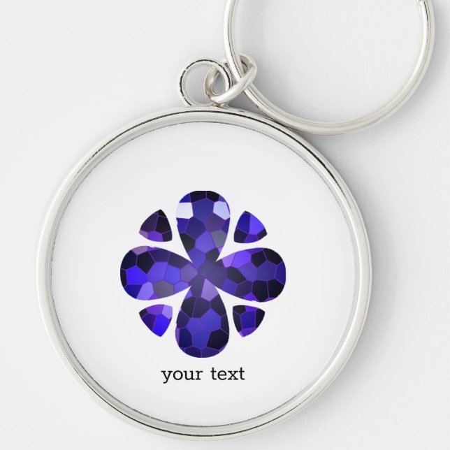 Colour Art, Blue Keychain (Front)