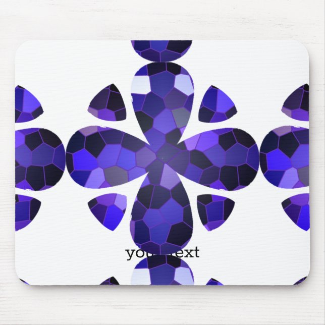 Colour Art, Blue Mouse Pad (Front)