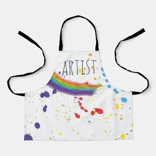 Colour Art Party Birthday Apron (Front)