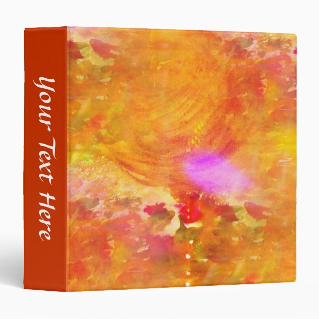 colour art seamless background yellow, orange binder (Front/Spine)