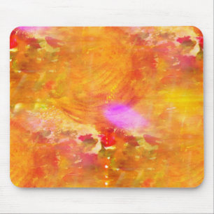 colour art seamless background yellow, orange mouse pad