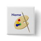 Colour Artist Palette Pin Back Button