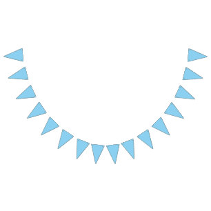 colour baby blue bunting flags