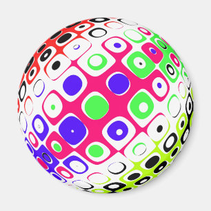 colour ball Sphere with colour dots Magnet