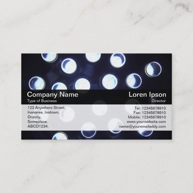 Colour Band - Black - LEDs Business Card (Front)