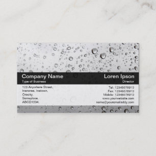Colour Band - Black - Rain on My Window Business Card