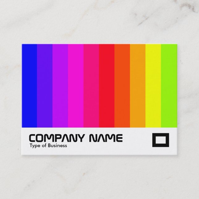 Colour Bars 01 Business Card (Front)