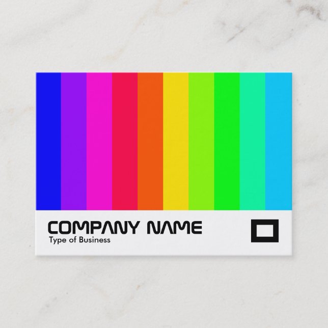 Colour Bars 03 Business Card (Front)