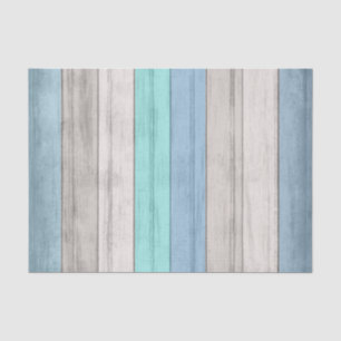 Colour Beach Wood Stripes Tissue Paper