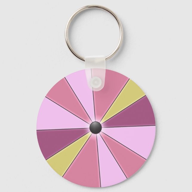 Colour Beams Pink Keychain (Front)