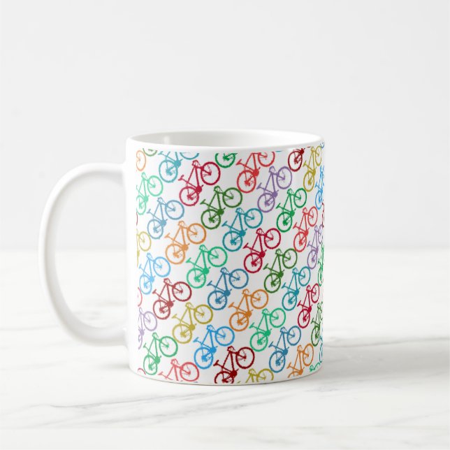 Colour Bicycles Coffee Mug (Left)