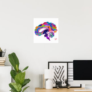 Colour Blend Brain 2 Poster