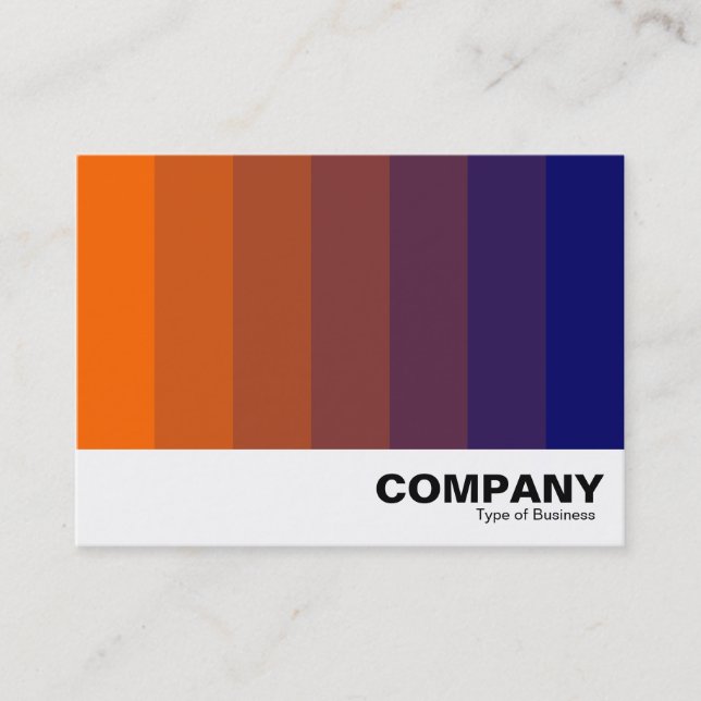 Colour Blend - Orange to Dark Blue Business Card (Front)