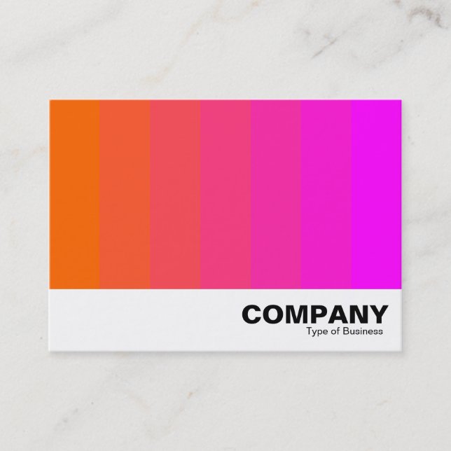 Colour Blend - Orange to Magenta Business Card (Front)