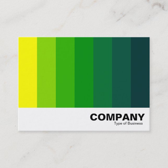 Colour Blend - Yellow to Dark Green Business Card (Front)