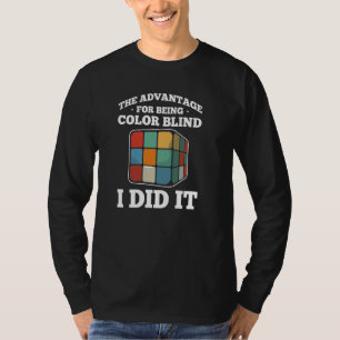 Colour Blind For Colorblind People Red Green Blind T-Shirt