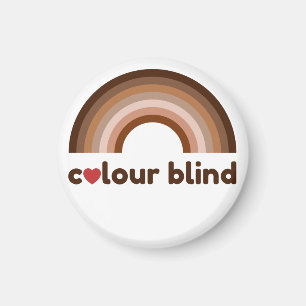 Colour blind love rainbow magnet
