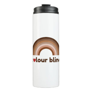 Colour blind love rainbow thermal tumbler