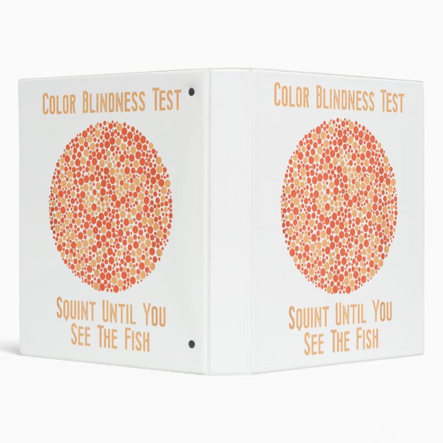 Colour Blind T Shirt - Funny Colour Blindness Test Binder (Background)
