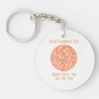 Colour Blind T Shirt - Funny Colour Blindness Test Keychain
