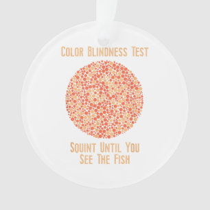 Colour Blind T Shirt - Funny Colour Blindness Test Ornament