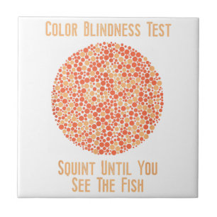 Colour Blind T Shirt - Funny Colour Blindness Test Tile