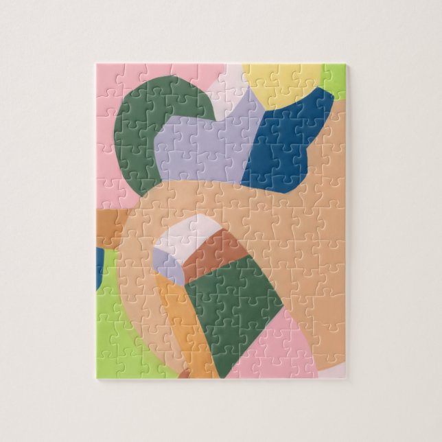 Colour Block Abstract Art Unique Holiday Gift Jigsaw Puzzle (Vertical)
